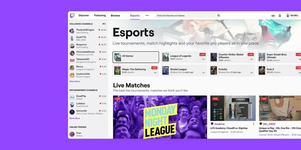 E-Sports Twitch